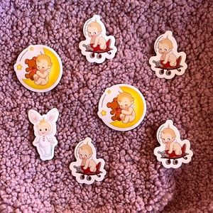 👼🏻 Rare Brandy Melville Stickers/ Cherubs John Galt Bunny Moon Star Helicopter